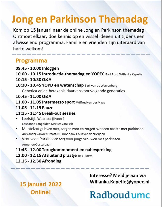 uitnodiging online themadag