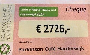 Ladies Circle checque